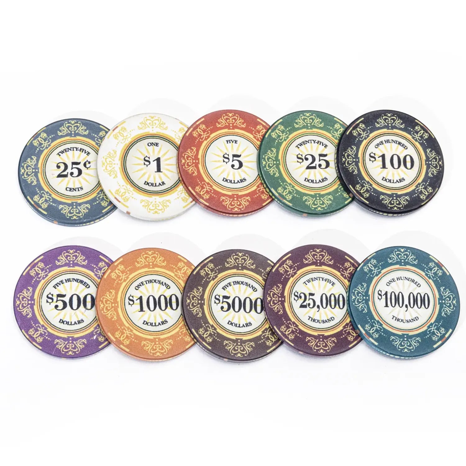 High quality ceramic composite poker chips - Venerati