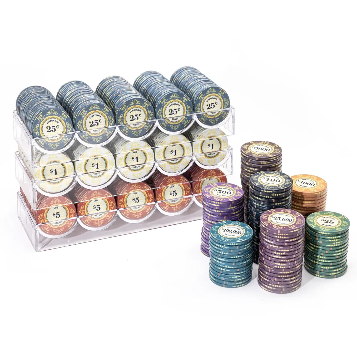 High quality ceramic composite poker chips - Venerati